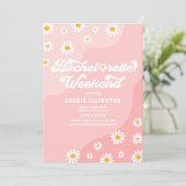 Retro 70s Bachelorette Weekend Itinerary Kaart (Staand voorkant)