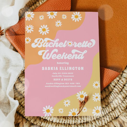 Retro 70s Bachelorette Weekend Itinerary Kaart