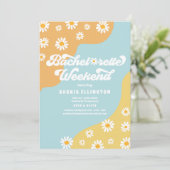 Retro 70s Bachelorette Weekend Itinerary Kaart (Staand voorkant)