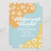 Retro 70s Bachelorette Weekend Itinerary Kaart (Voorkant / Achterkant)