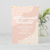 Retro 70s Bachelorette Weekend Itinerary Kaart (Staand voorkant)