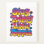 Retro 70s Blijf Trippy Kleine Hippie Kunst Planner (Achterkant)