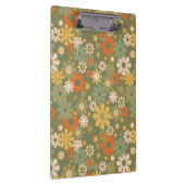 Retro 70s bloem Boho patroon Klembord (Rechts)