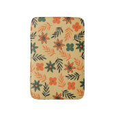 Retro  70s Bloemblaadjes Patroon Badmat (Voorkant Verticaal)