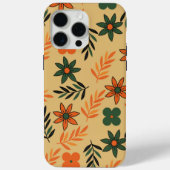 Retro 70s Bloemblaadjes Patroon Case-Mate iPhone Case (Achterkant)