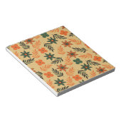 Retro  70s Bloemblaadjes Patroon Notitieblok (Schuin)