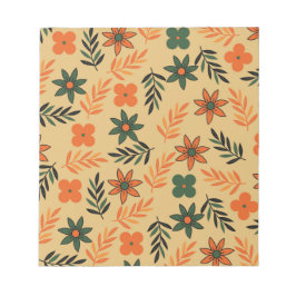 Retro  70s Bloemblaadjes Patroon Notitieblok