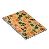 Retro  70s Bloemblaadjes Patroon Notitieboek (Rechterzijde)