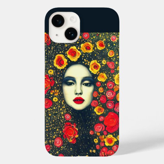 Retro 70s Bloemenmarkt Gepersonaliseerde Slaapkame Case-Mate iPhone Case (Achterkant)