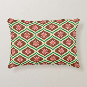 Retro 70s: bloemmotief accent kussen
