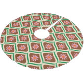 Retro 70s: bloemmotief kerstboom rok (Gekanteld)