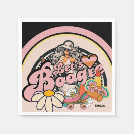 Retro 70s Boogie Disco Dancing Bridal Bachelorette Servet