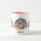 Retro 70s Boogie Disco Dansen Bruids Bruidsmeisjes Mok (Midden)