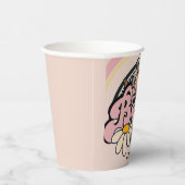 Retro 70s Boogie Disco Dansen Bruids Bruidsmeisjes Papieren Bekers (Rechts)