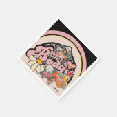 Retro 70s Boogie Disco Dansen Bruids Bruidsmeisjes Servet (Hoek)