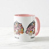 Retro 70s Boogie Disco Dansende Bruids Bachelorett Mok (Voorkant rechts)