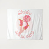 Retro 70's Bride's Dancing Queens Bachelorette Wandkleed (Voorkant (horizontaal))