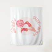 Retro 70's Bride's Dancing Queens Bachelorette Wandkleed (Voorkant)