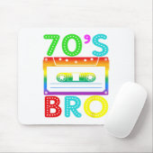 Retro  70's Bro voor Halloween Family Matchi Muismat (Met muis)
