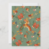 Retro 70s bruids douche uitnodiging (Achterkant)