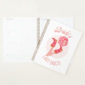Retro 70s Bruid's Laatste Disco Bachelorette-feest Planner (Display)