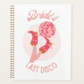 Retro 70s Bruid's Laatste Disco Bachelorette-feest Planner (Voorkant)