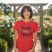 Retro 70s Bruids-squad Bruidsmeisje Naam Hen-party T-shirt