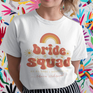 Retro 70s Bruidsmeisjes Bruid Bachelorette T-shirt
