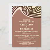 Retro 70s bruiloft kaart (Voorkant)