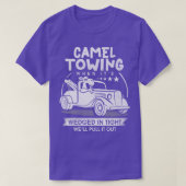 Retro 70s Camel Towing Services Tow Truck T-shirt (Design voorkant)