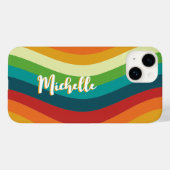 Retro 70s Case-Mate iPhone case (Achterkant (horizontaal))