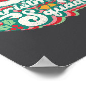 Retro 70s Christmas Squad Team Santa Familie Match Poster (Hoek)