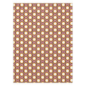 Retro 70s cirkelvormig golvend patroon tafelkleed (Voorkant)