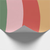 Retro 70s Colorful Wrapping Paper Cadeaupapier (Hoek)