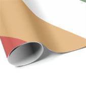 Retro 70s Colorful Wrapping Paper Cadeaupapier (Rol Hoek)