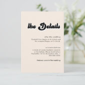 Retro 70s Colour Waves — Kaart met details (Staand voorkant)