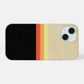Retro 70s Coloured Palette iPhone 15 Case (Achterkant horizontaal)