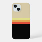 Retro 70s Coloured Palette iPhone 15 Case (Achterkant)