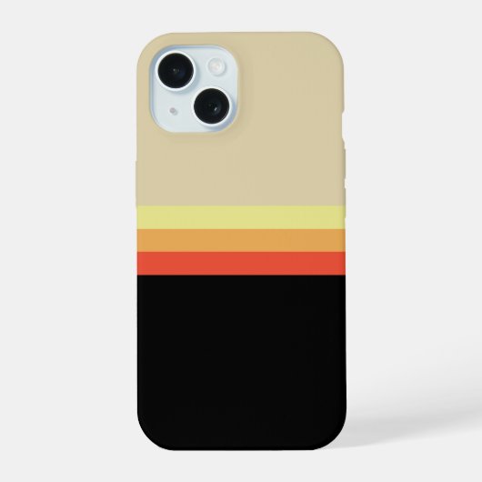 Retro 70s Coloured Palette iPhone 15 Case (Achterkant)
