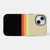 retro 70s Coloured Palette iPhone 15 Case (Achterkant horizontaal)