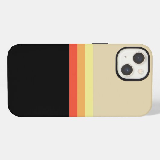 Retro 70s Coloured Palette iPhone Hoesje (Achterkant horizontaal)