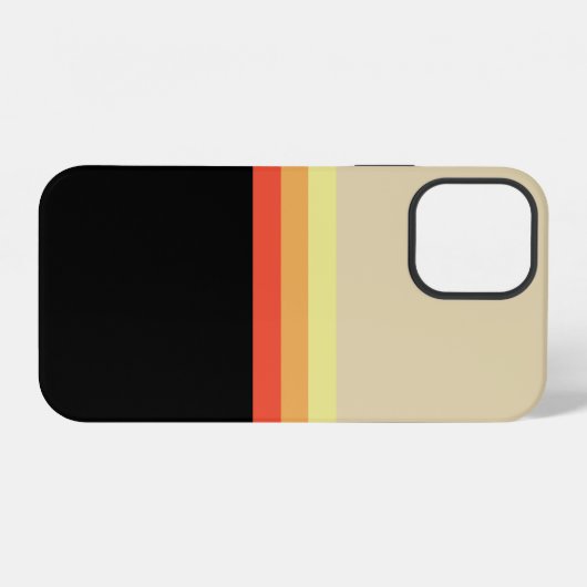 Retro 70s Coloured Palette iPhone Hoesje (Achterkant horizontaal)