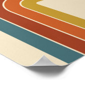 Retro 70s Curve Poster (Hoek)