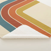 Retro 70s Curve Sherpa Deken (3/4)