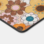 Retro 70s Daisy Groovy Bloemen Home Kantoor Bureaumat (Hoek)