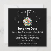 Retro 70s Disco 70e verpartij Save The Date (Voorkant)