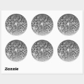 Retro 70s Disco Bal - Klassieke Ronde Sticker (Vel)