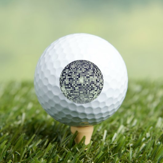 Retro 70s Disco Bal - Noveltie Golfballen (Insitu Shirt)