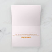 Retro 70's Disco Ball Groovy Baby Verjaardagsfeest Bedankkaart (Binnen)