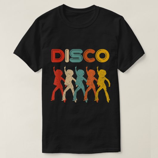 Retro 70s Disco Dancer Vintage Design T-shirt (Design voorkant)